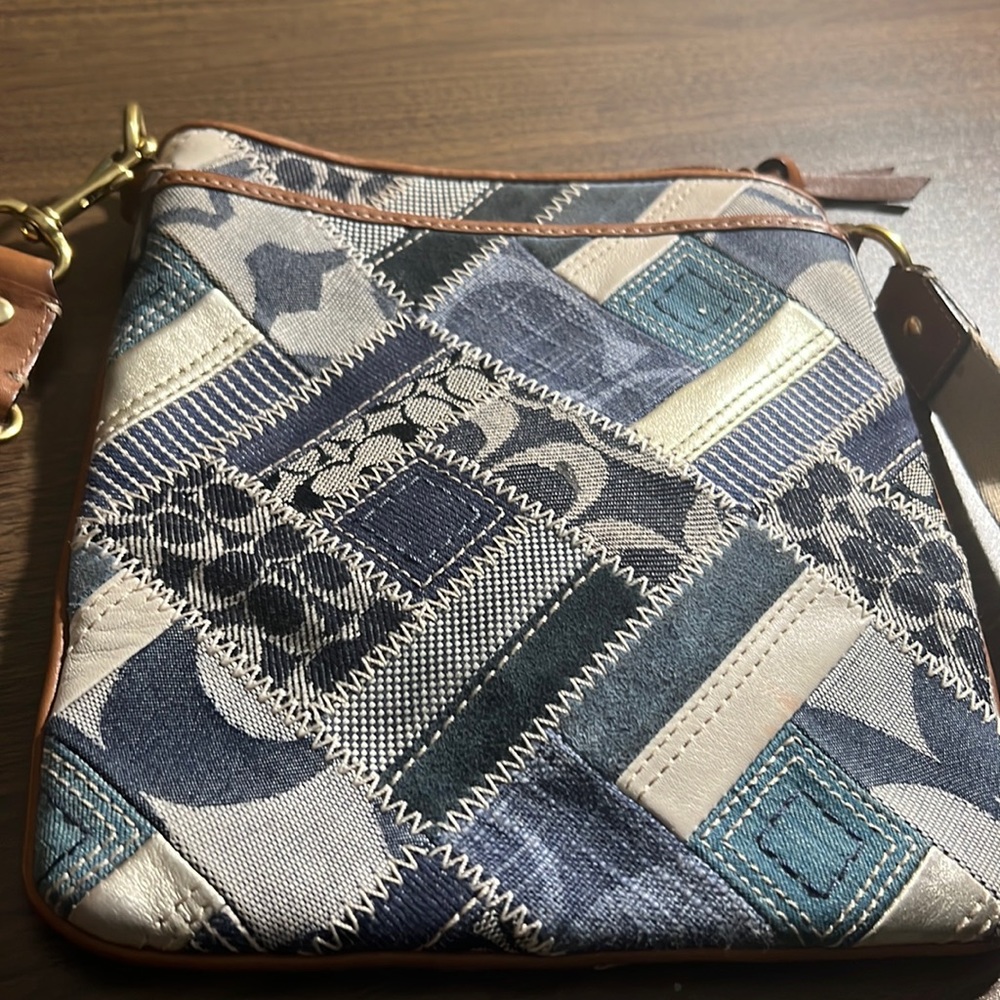 Coach patchwork denim crossbody